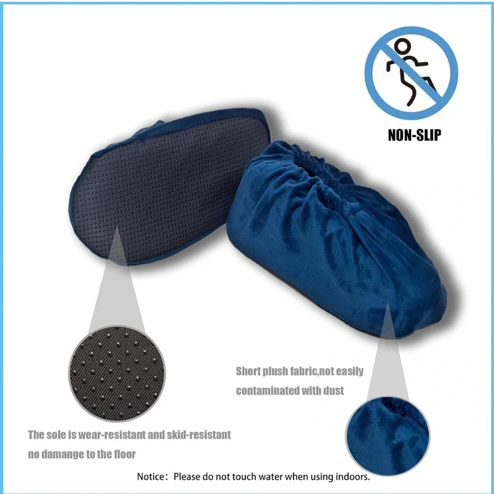 NWT 10Pairs Reusable Non Slip Shoe Covers, Premium Soft Washable 10 Colors - Picture 4 of 9